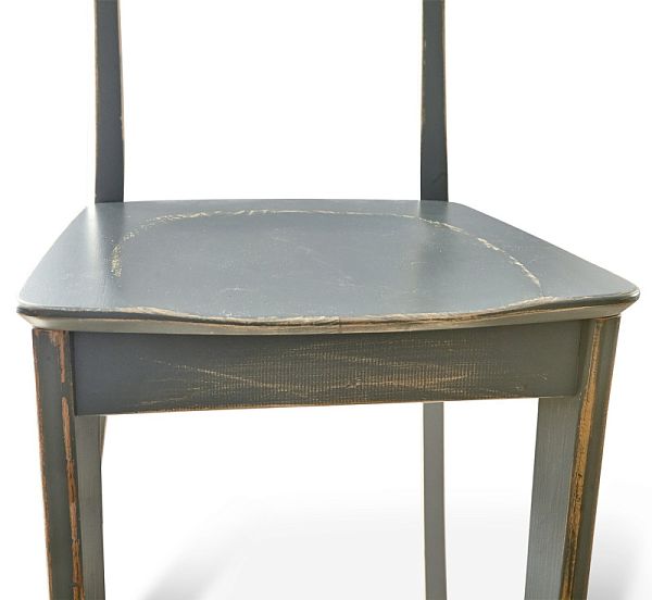 Деревянный стул  SHT-S63 серый серый/декор.состаривание - дополнительное фото