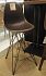Каркас барного стула SHT-S66 черный муар/зол.патина - галерея