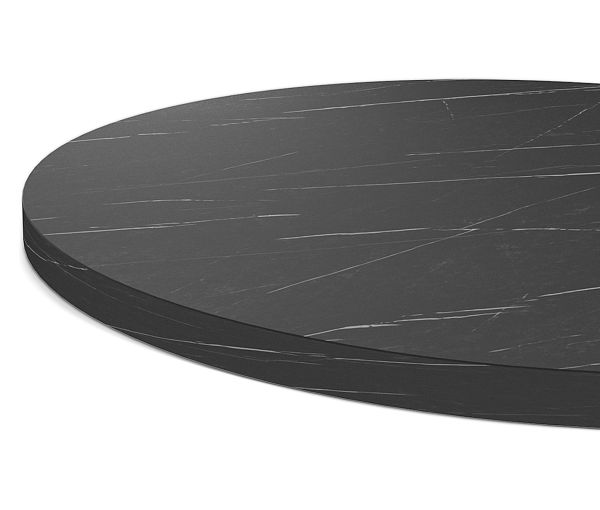 Столик журнальный SHT-TU49/TT 60 ЛДСП черный муар/камень пьетра гриджио черный - дополнительное фото