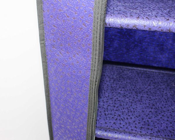 Стеллаж с чехлом Sheffilton SHT-SS15-P черный/сине-фиолетовый - дополнительное фото
