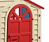 Домик игровой KIDS 360 красный/голубой/бежевый - галерея
