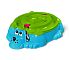 Песочница KIDS Собачка с крышкой 432 голубой/зеленый