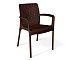 Плетеный стул SHT-S68 коричневый коричневый/коричневый муар (цинк) - галерея