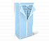 Вешалка-гардероб с чехлом SHT-WR2012 голубой