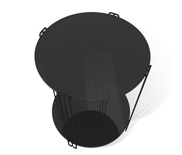 Столик кофейный Sheffilton SHT-CT34 черный муар/черный глянец - дополнительное фото