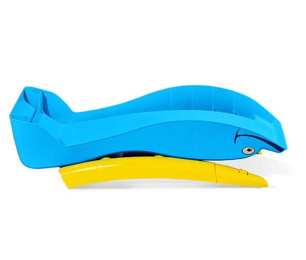 Игровая горка KIDS Дельфин 307 голубой/желтый - дополнительное фото