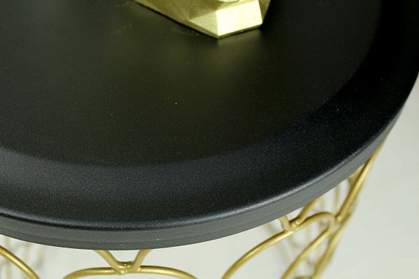 Столик кофейный Sheffilton SHT-CT24 золото/черный муар - дополнительное фото