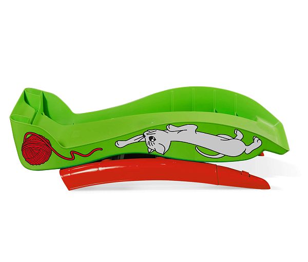 Игровая горка Sheffilton  KIDS Котенок с клубком зеленый/красный - дополнительное фото