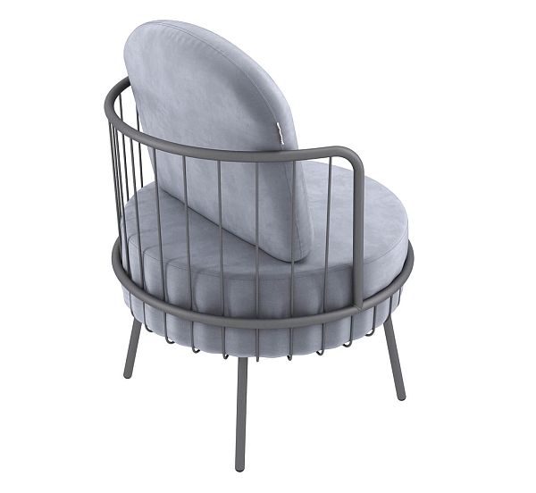 Кресло Sheffilton SHT-AMS123 стальной серый/графит муар - дополнительное фото