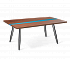 Стол SHT-TU14/TT15 черный муар/коричневый/темно-голубой