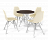 Стол со стульями SHT-DS7