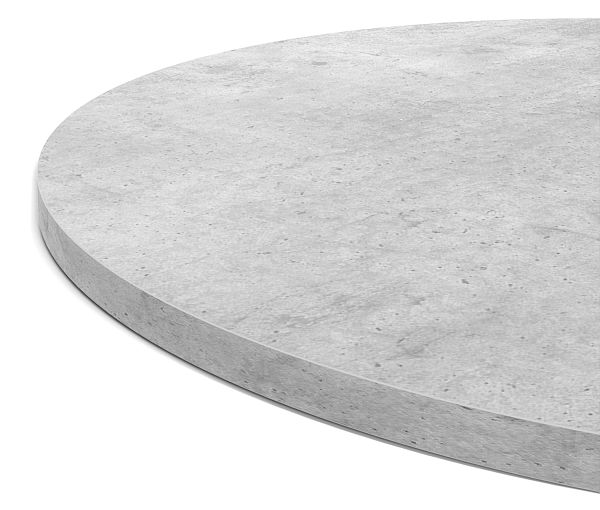 Стол Sheffilton SHT-TU10/TT 90 ЛДСП белый/бетон чикаго светло-серый - дополнительное фото