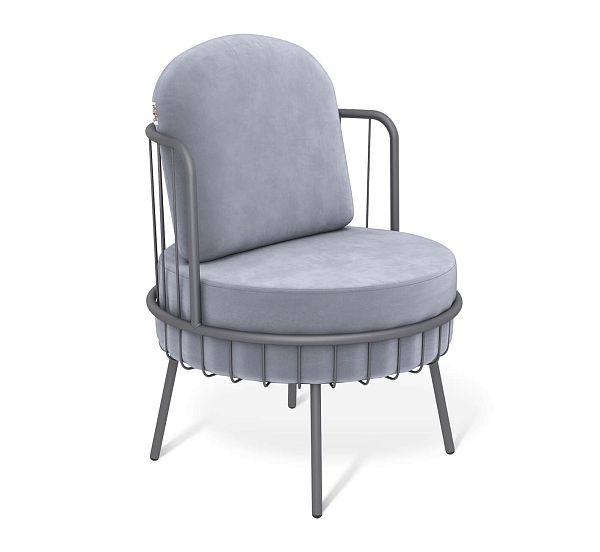 Кресло Sheffilton SHT-AMS123 стальной серый/графит муар - дополнительное фото