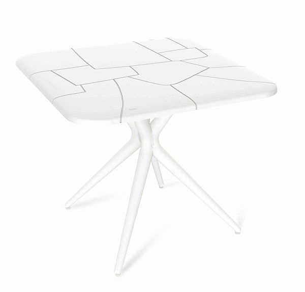 Пластиковый стол Sheffilton SHT-TU30/TT30 83/83 белый белый/белый - дополнительное фото