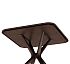 Пластиковый стол Sheffilton SHT-TU30/TT30 83/83 коричневый коричневый/коричневый - галерея