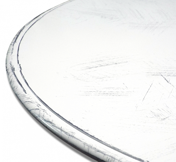 Столешница SHT-TT 76 металлическая белый/патина серебро - дополнительное фото
