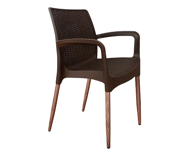 Плетеный стул Sheffilton SHT-S68/S424-С коричневый/темный орех коричневый/темный орех - дополнительное фото