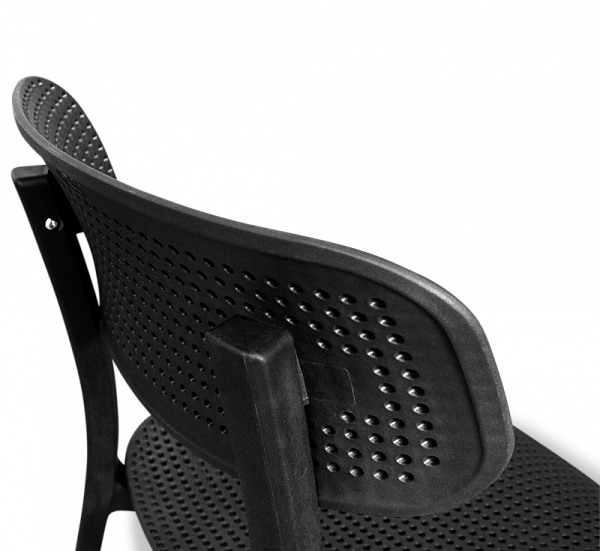 Пластиковый стул SHT-S85 бежевый/черный - дополнительное фото