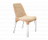 Мягкий стул SHT-S75-C19 песочный/хром лак