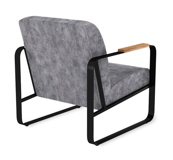 Кресло SHT-AMS1-1 дымный/черный муар/браш.корич. - дополнительное фото