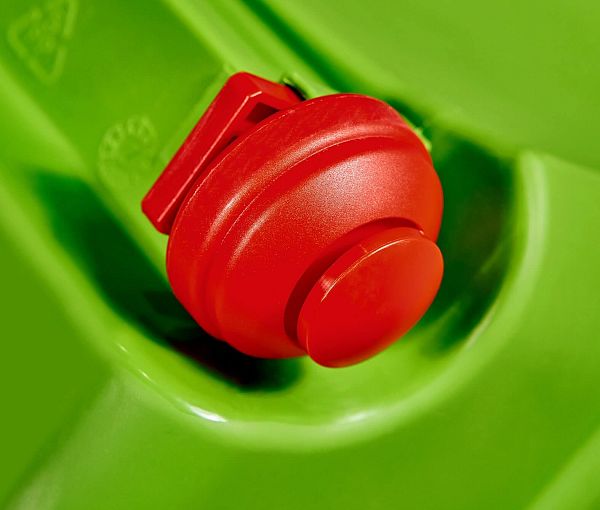 Игровая корзина-тележка с колесиками Sheffilton KIDS 569 зеленый - дополнительное фото