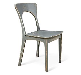 Деревянный стул  SHT-S63 серый серый/декор.состаривание