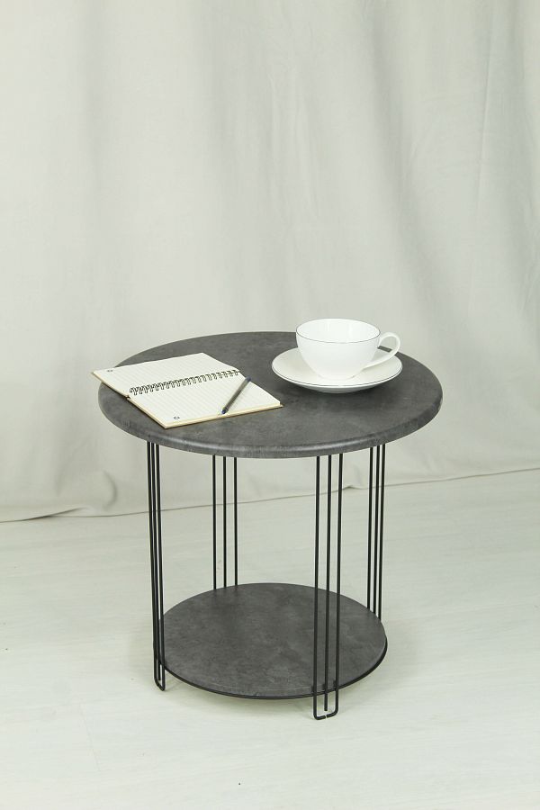Столик кофейный Sheffilton SHT-CT32 черный муар/мокрый асфальт - дополнительное фото