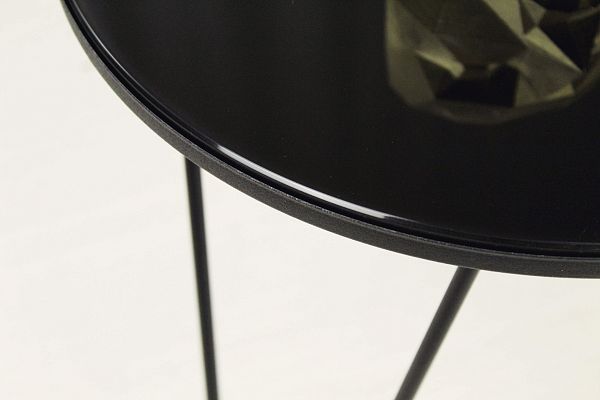 Столик кофейный Sheffilton SHT-CT27 черный муар/черный глянец - дополнительное фото