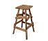 Деревянный стул барный SHT-ST9/S81 дуб брашированный коричневый