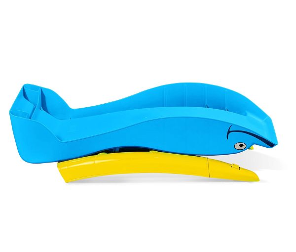 Игровая горка Sheffilton KIDS Дельфин 307 голубой/желтый - дополнительное фото
