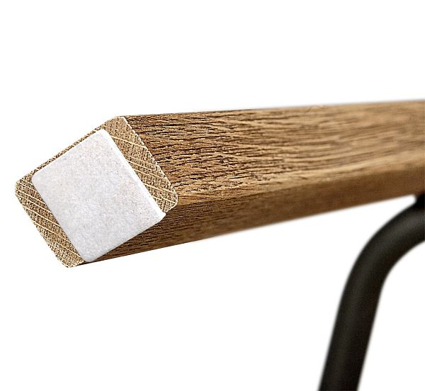 Каркас полубарного стула Sheffilton SHT-S93 дуб коричневый брашированный/черн. муар - дополнительное фото