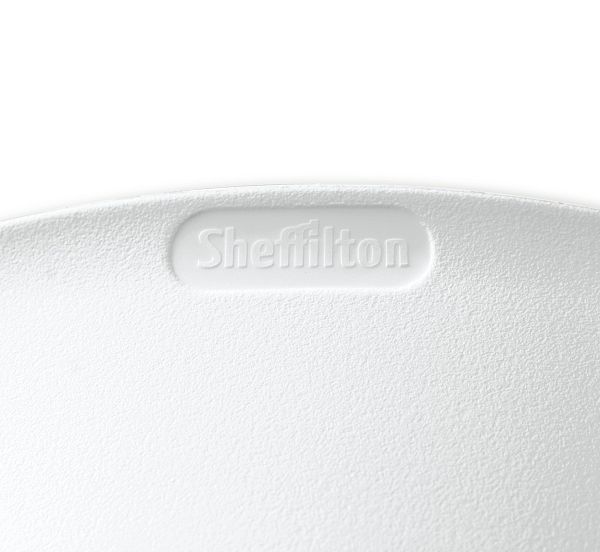 Стул Sheffilton SHT-ST19/S100 на металлокаркасе белый/черный муар - дополнительное фото