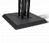 Стол SHT-TU6-BS2/80 МДФ черный муар/белый - галерея